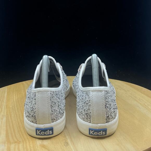 KEDS Women’s Kickstart Two-Tone Boucle White Sneakers Size 8.5 - Picture 5 of 7